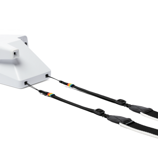 Polaroid flat camera strap - Black & White
