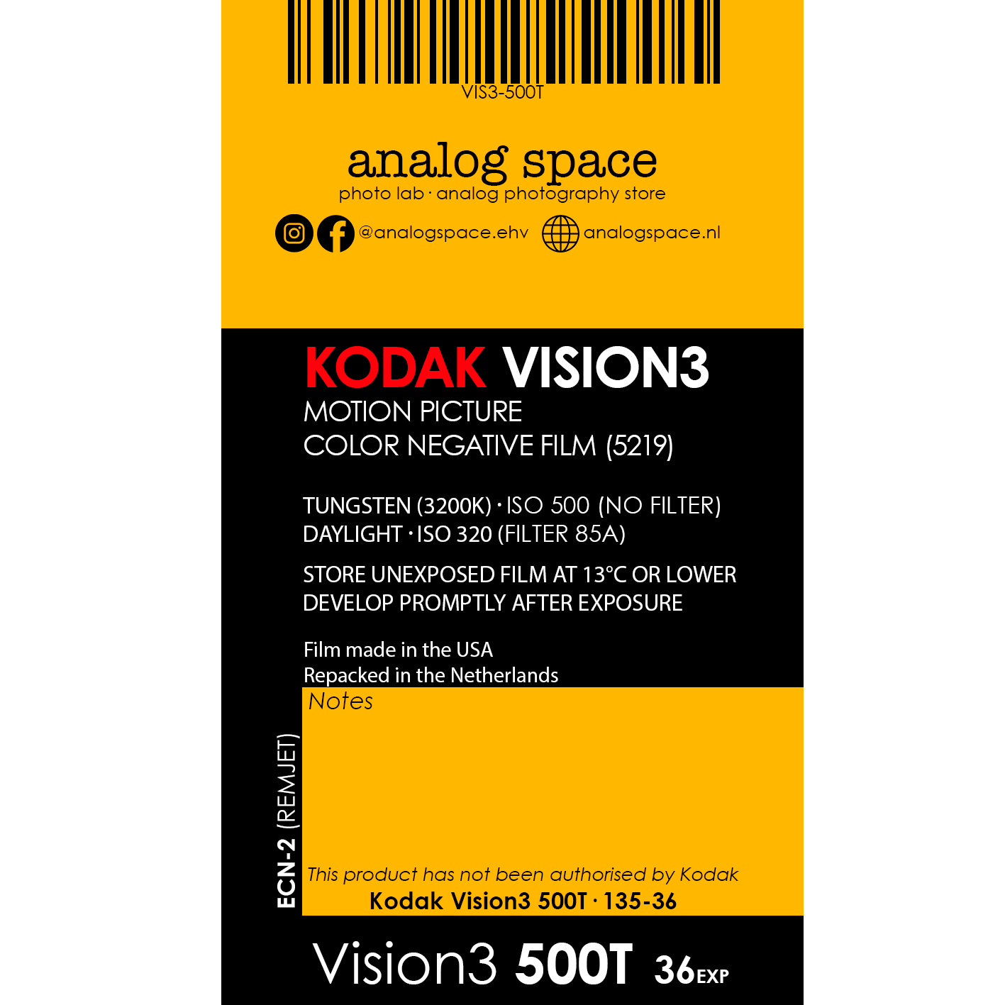 Kodak Vision3 500T 135-36