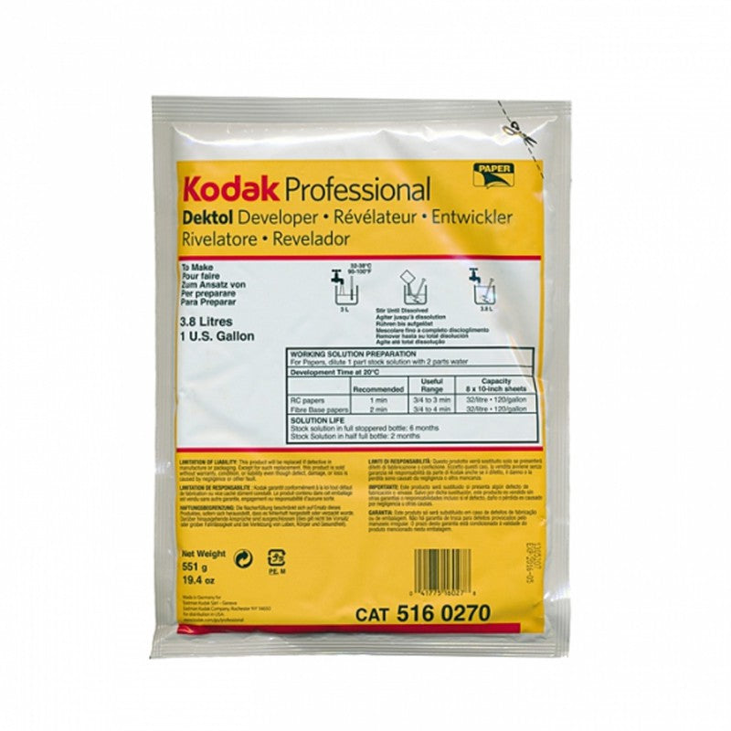 Kodak Dektol Paper Developer TM 3.8L/1GL