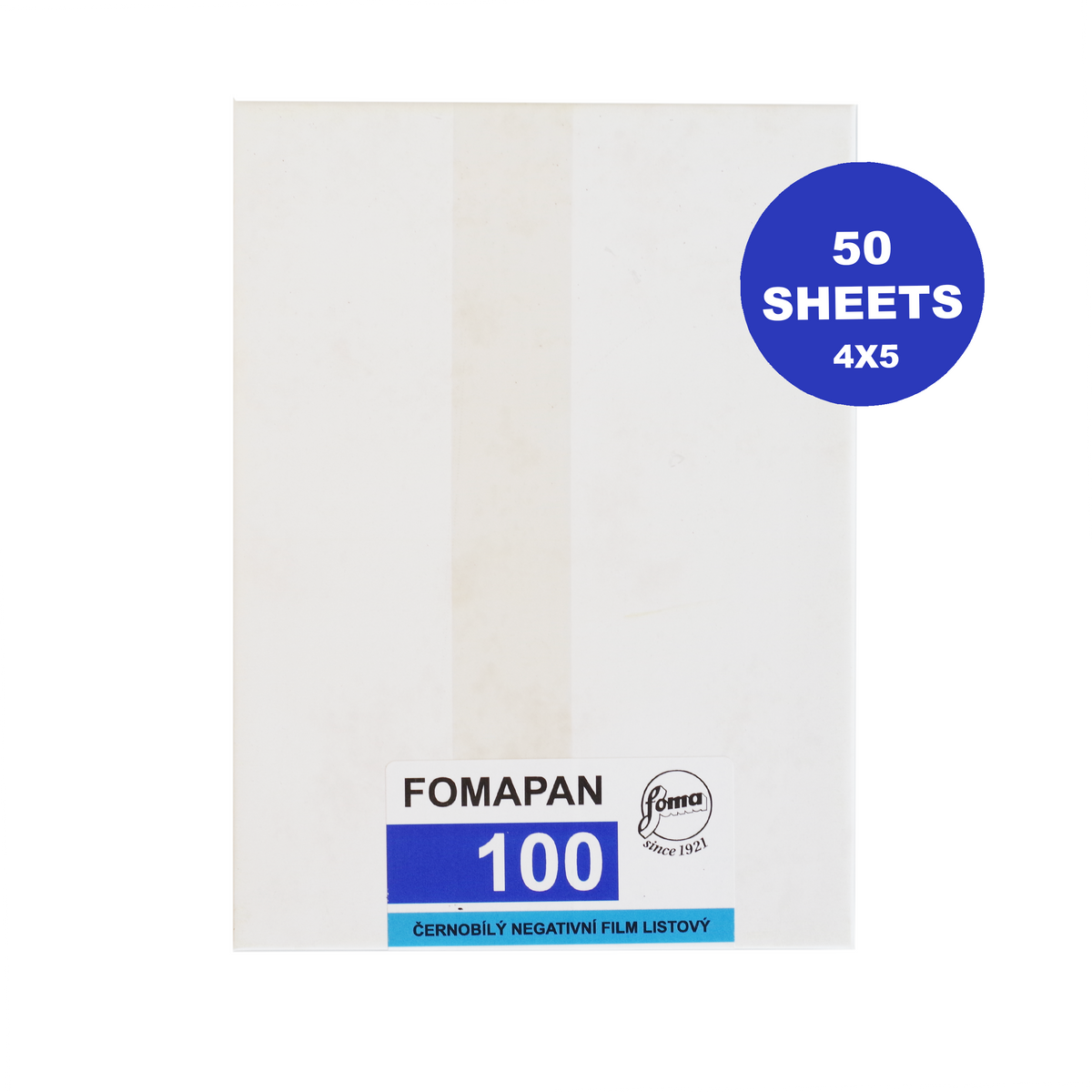 Fomapan 100 4x5 inch (10,2x12,7cm) 50 sheets Sheet Film | Analog 