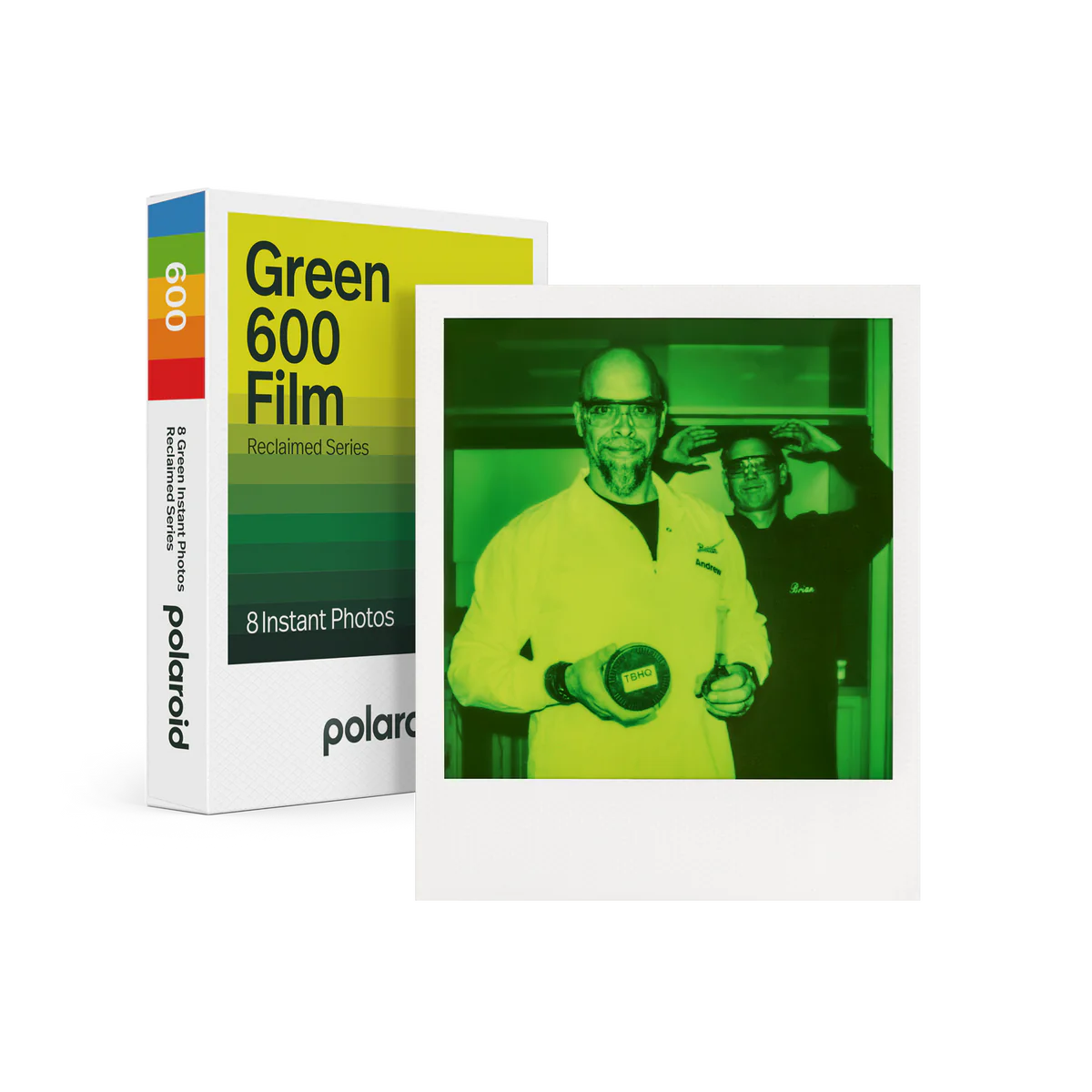 Polaroid Green 600 film - Reclaimed Edition