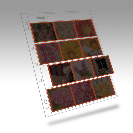 ClearFile PP Negative Sleeves for 120 film (up to 12 6x7 frames) (100 sheets)