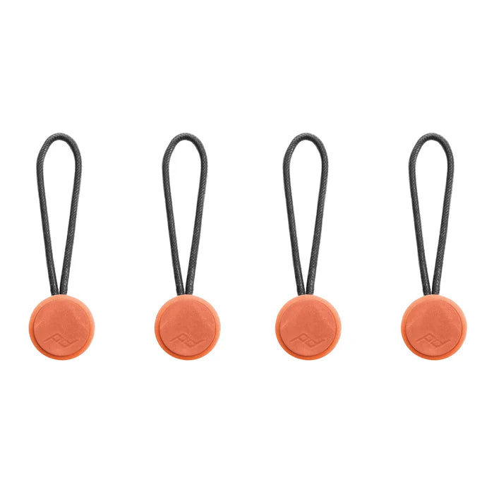 Four Peak Design Ibis (orange) Anchor links on a white background