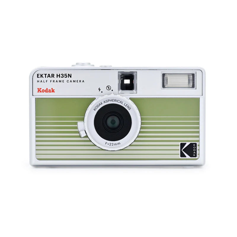 Kodak Ektar H35N Half-Frame film camera (Striped Green)