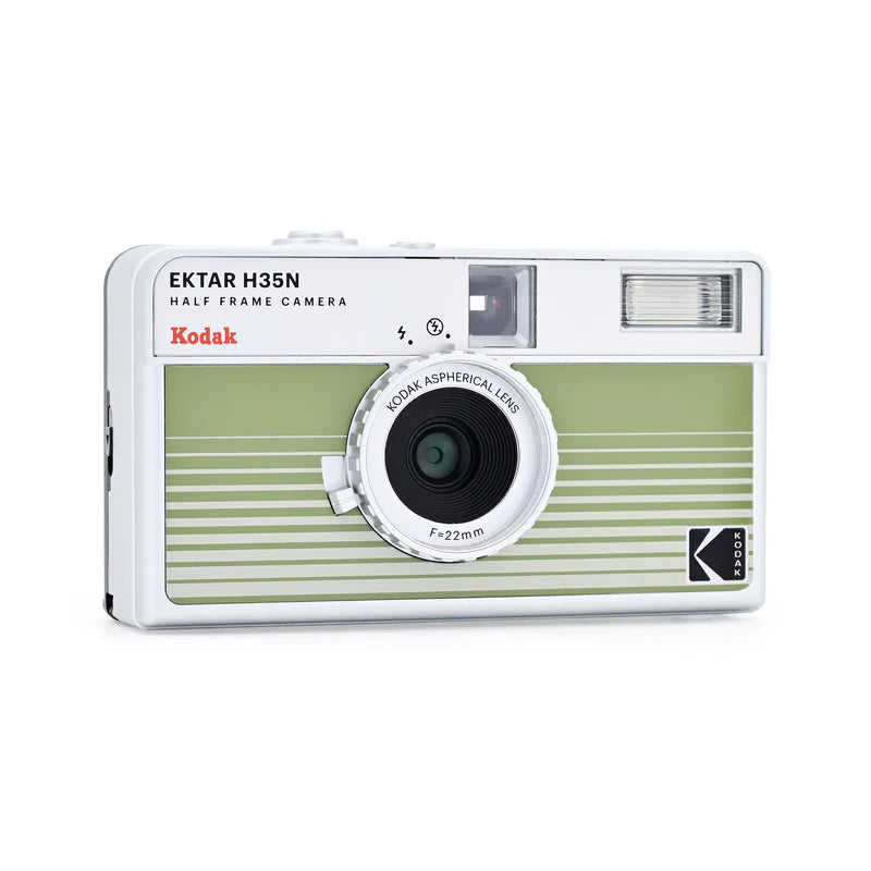 Kodak Ektar H35N Half-Frame film camera (Striped Green)
