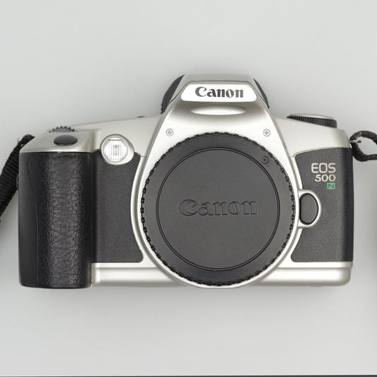 Front view of EOS 500 camera
