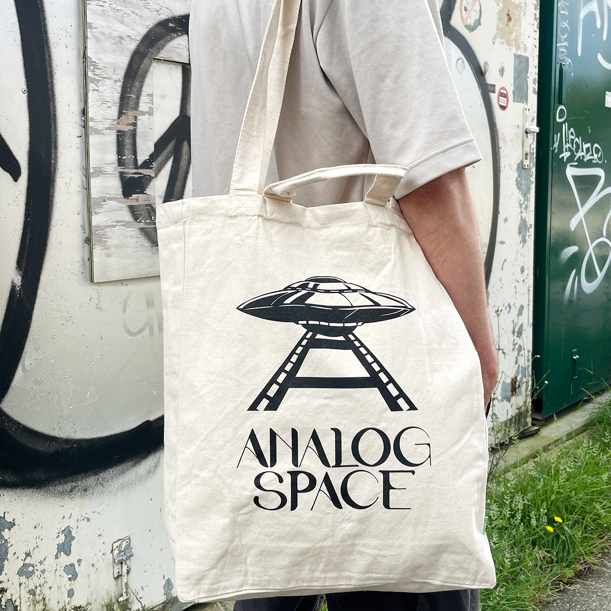 Analog Space Biologische Katoenen Tote Bag XL