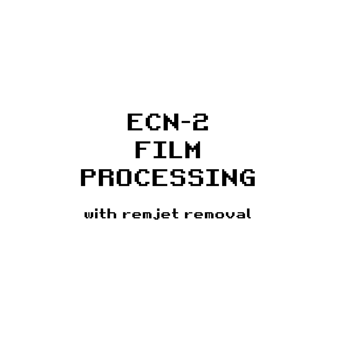 ECN-2 (Remjet) Film  processing