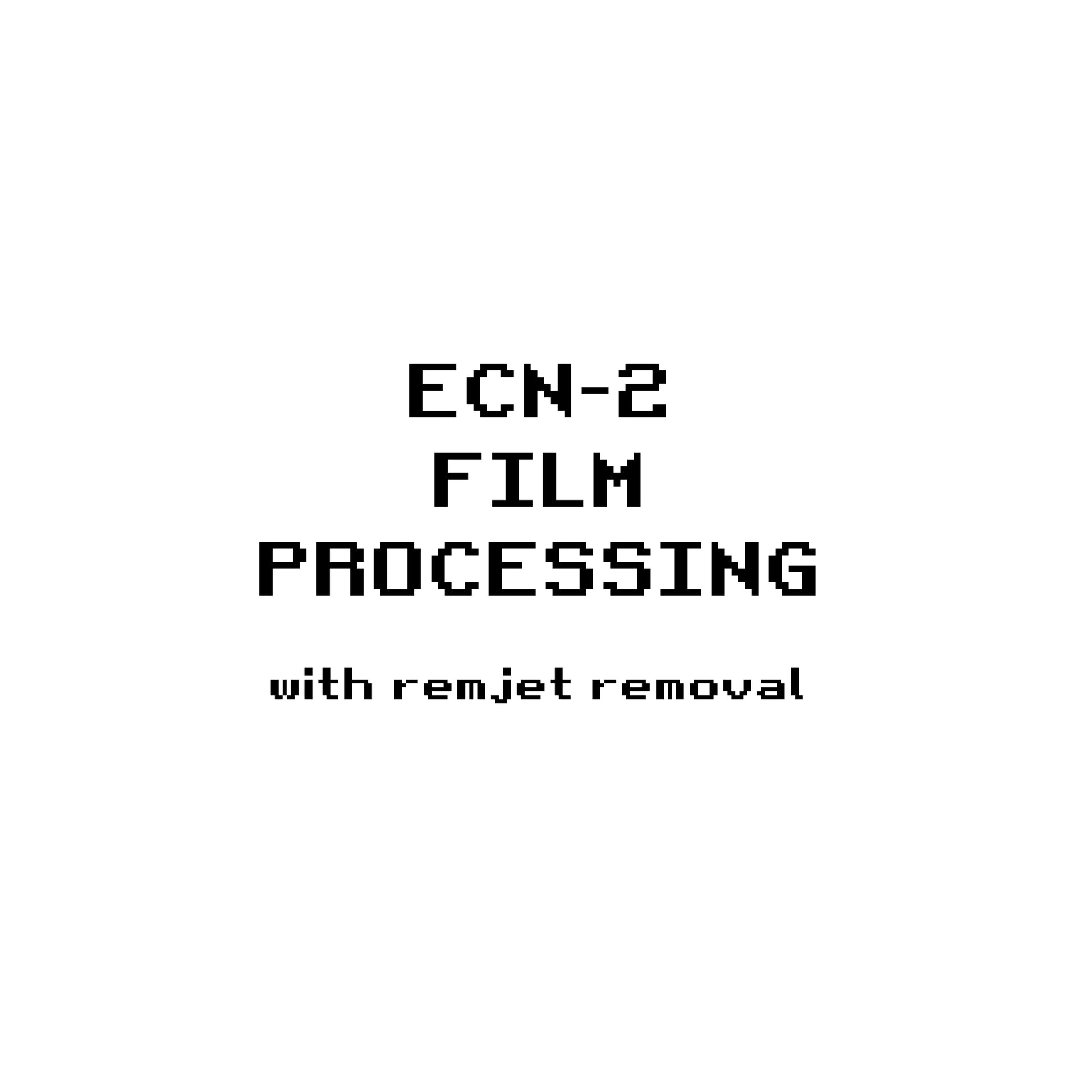 ECN-2 (Remjet) Film  processing